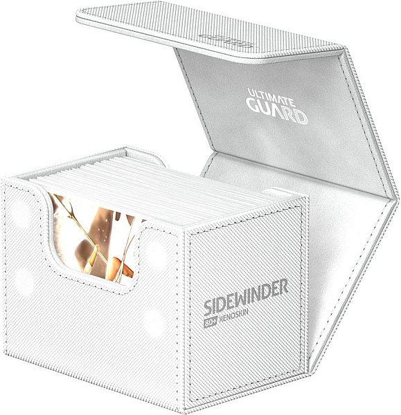 Ultimate Guard Sidewinder Deck Case Deck Box 80 Standard Size Xenoskin Monocolor White Hvid