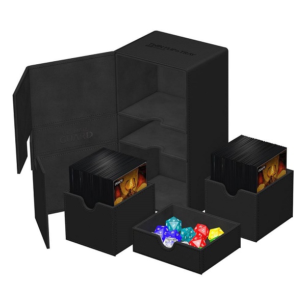 Ultimate Guard Twin Flip Tray Deck Box - Sort Xenoskin