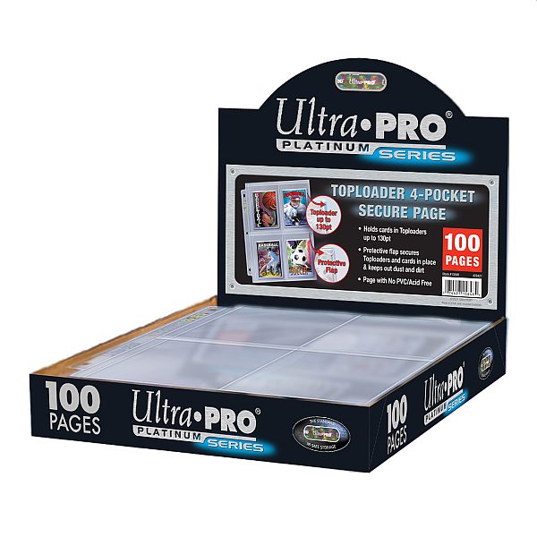 Ultra Pro Mappelommer - Platinum Secure Toploader 100 Stk