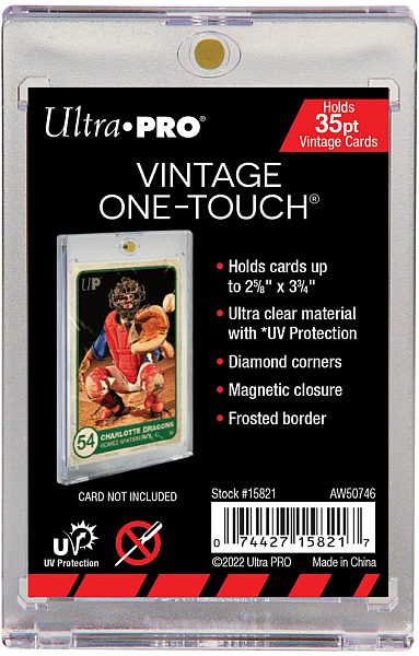 Ultra Pro One-touch Magnetic Holder Vintage Size - Quot - Quot 35pt Uv Sleeves 15821