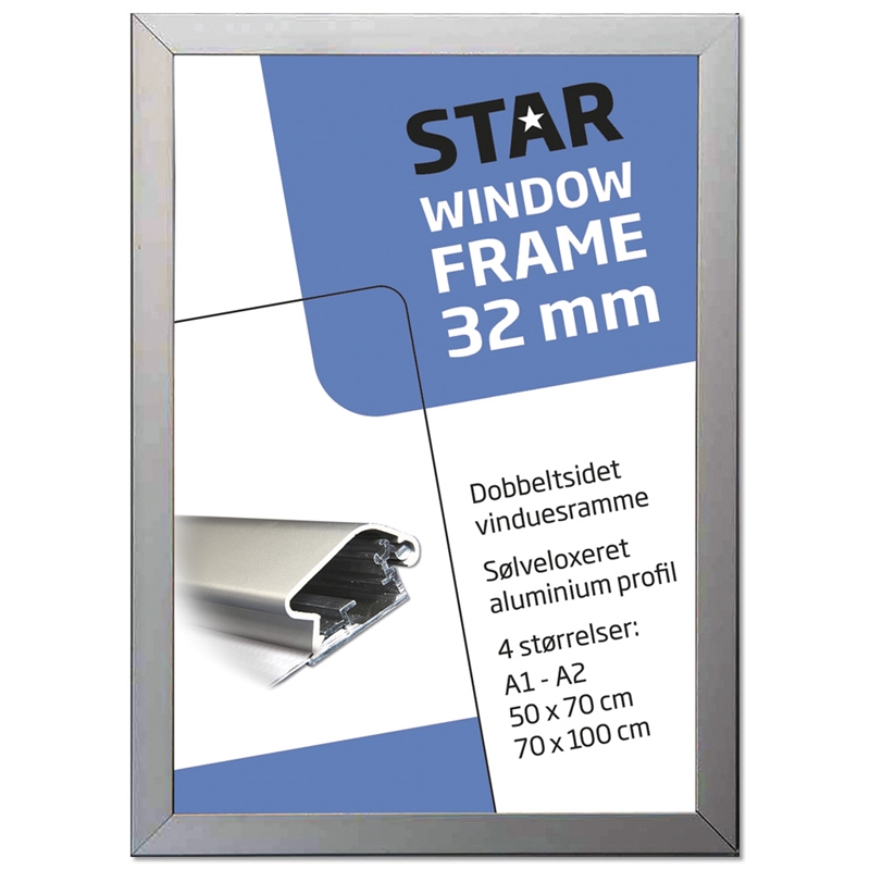 Dobbeltsidet Alu Vinduesramme – Elegant Plakatvisning