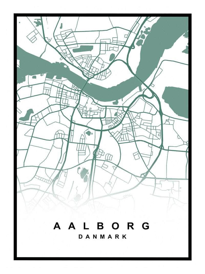 Aalborg Kortplakat – Udforsk Aalborgs Skønhed!