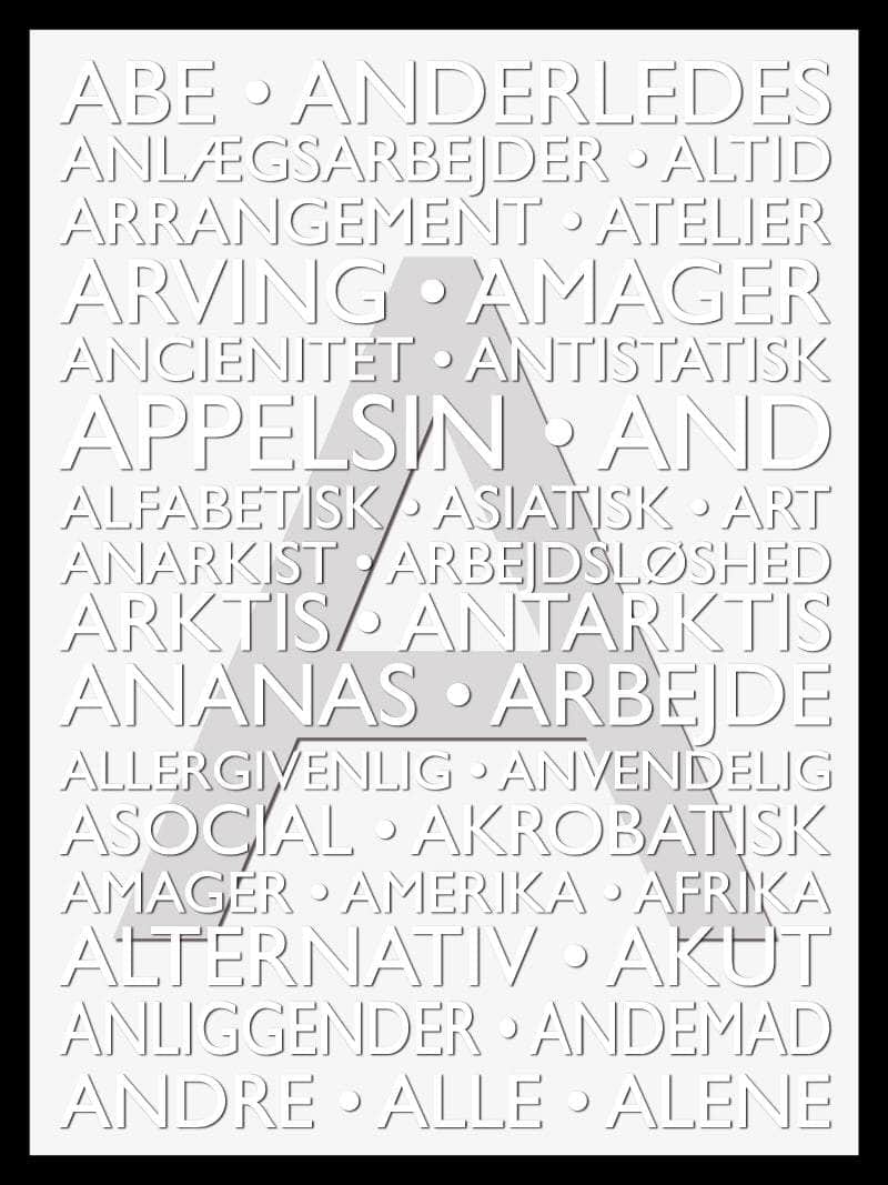 Farverig Alfabet Plakat til Børneværelset – Kvalitet fra Postersbyus