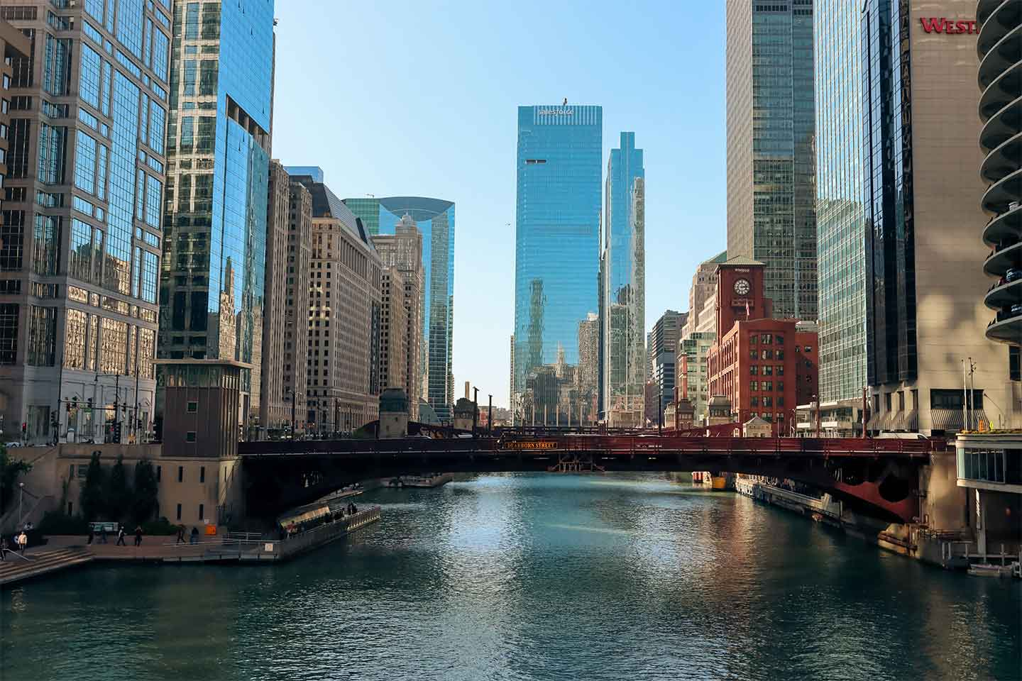 Unikt Chicago River Kunstværk af Helle Christensen