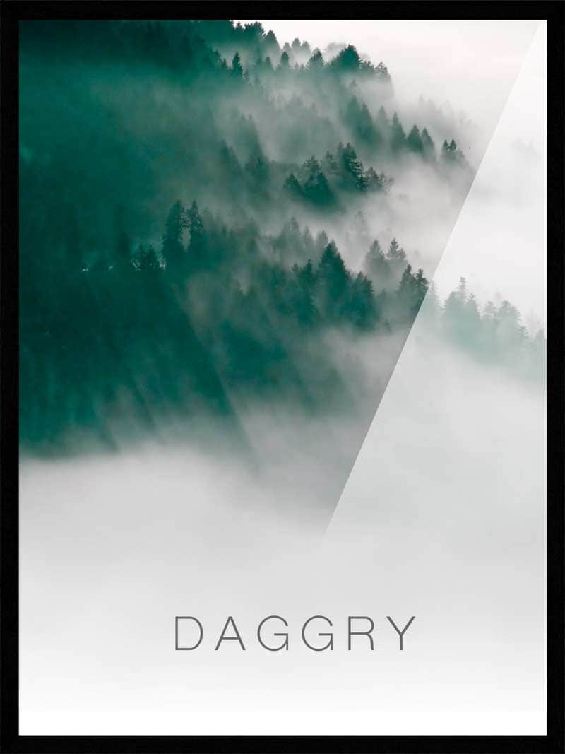 Daggry Naturplakat - Smuk Morgendis i Skoven