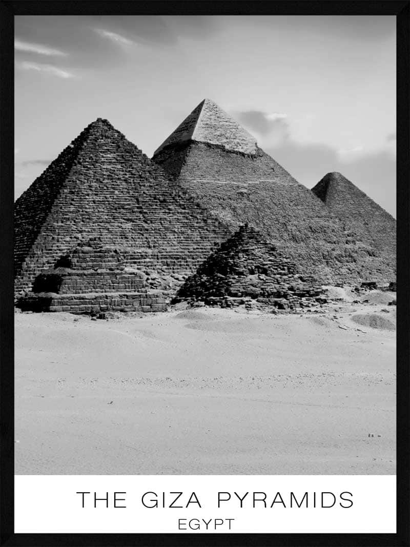 Giza Pyramiderne Plakat – Historisk Skønhed til Dit Rum