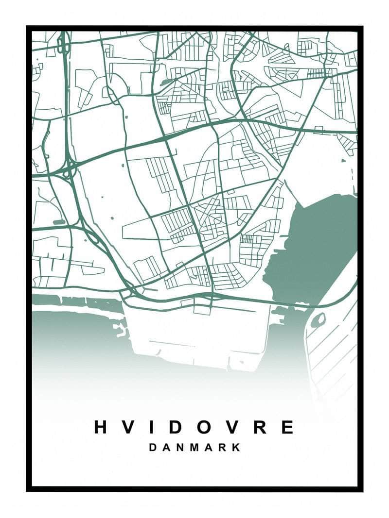 Hvidovre Kortplakat - Oplev din by på en ny måde!