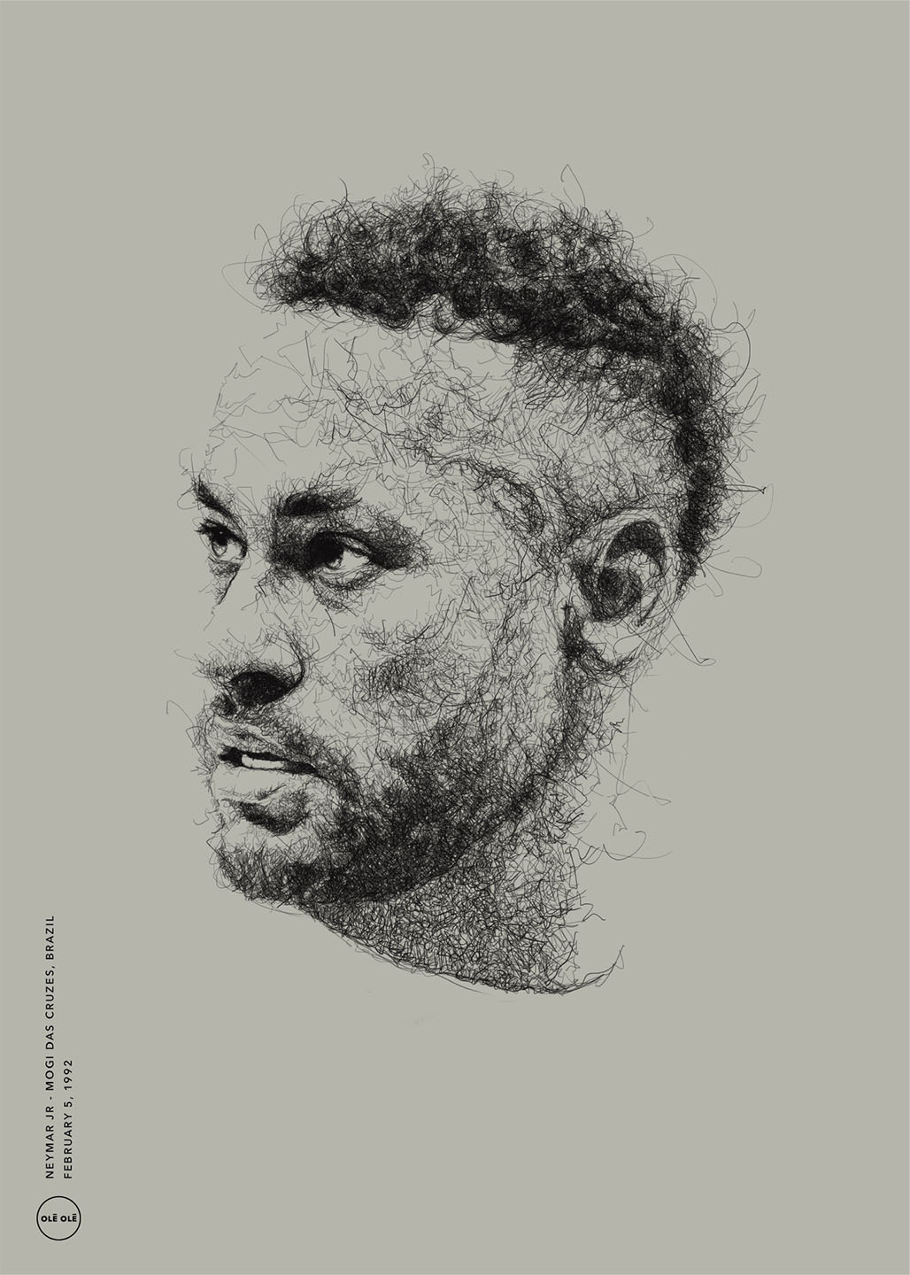 Unikt kunstværk: Neymar Jr. – Fodboldstjerne i grafik