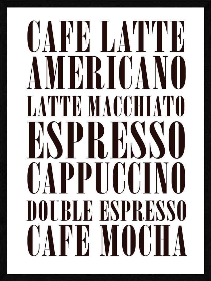 Kaffe Citat Plakat - Perfekt til Kaffeelskere i Dit Hjem!
