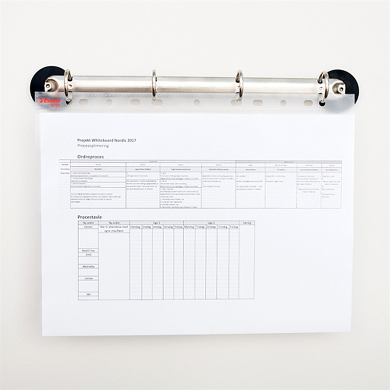 Kraftig Magnetisk Ringbinder til A4 Dokumenter - Effektiv Opbevaring