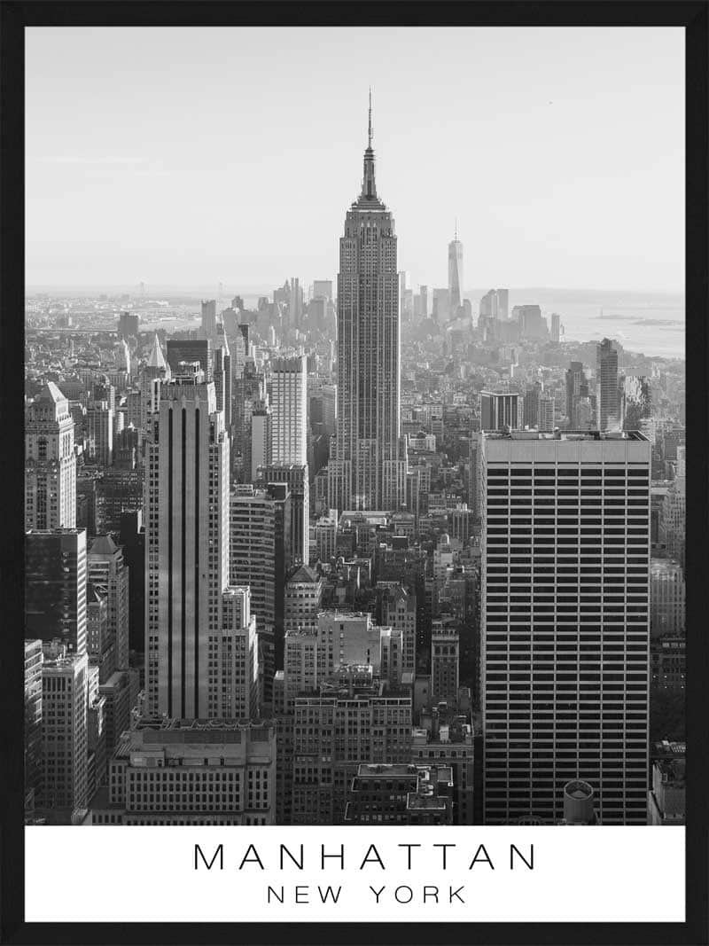 Manhattan Plakat – New Yorks Imponerende Skyline