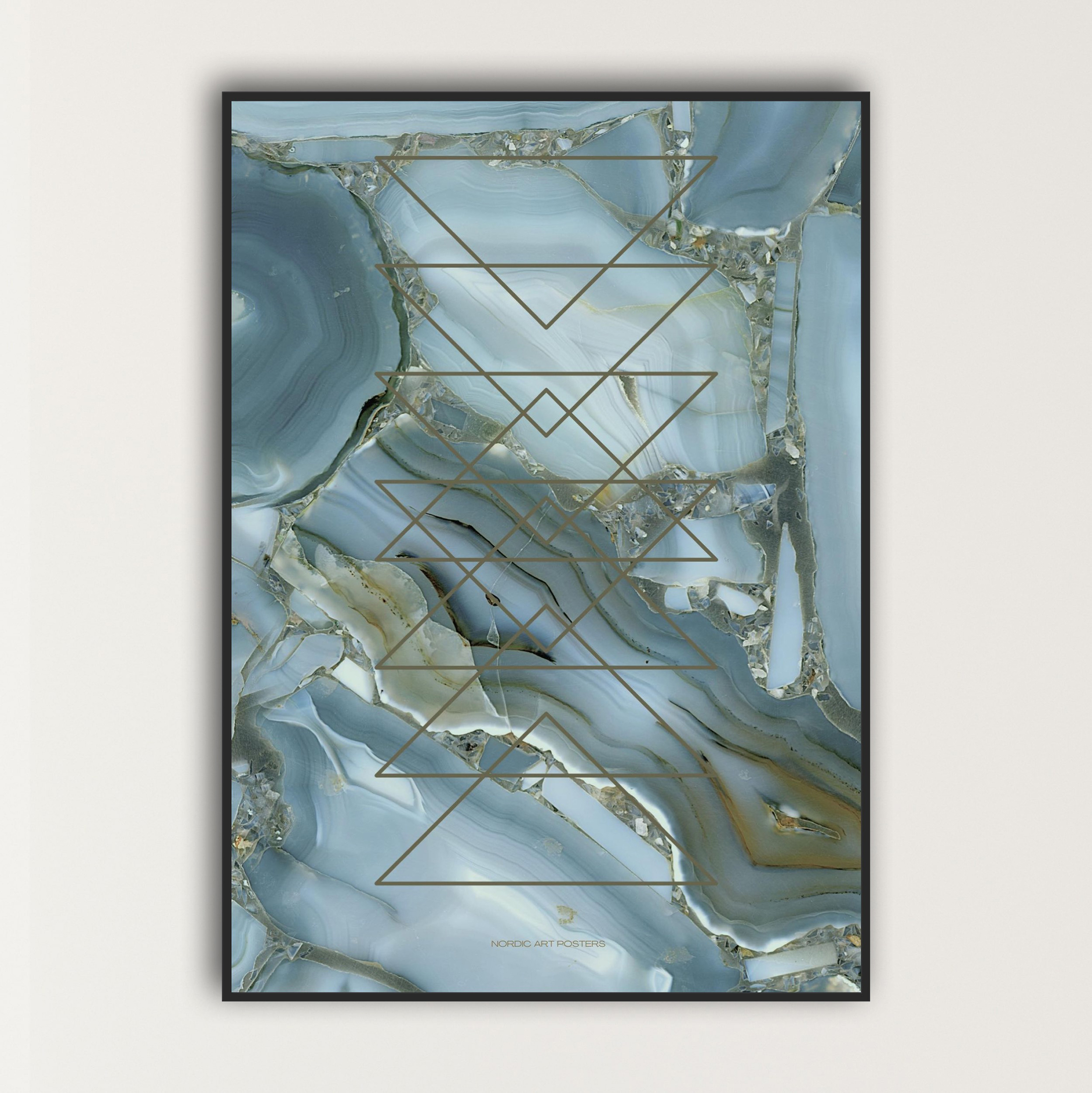 Abstrakt Marmor Plakat 30x40cm – Pift Indretningen Op!