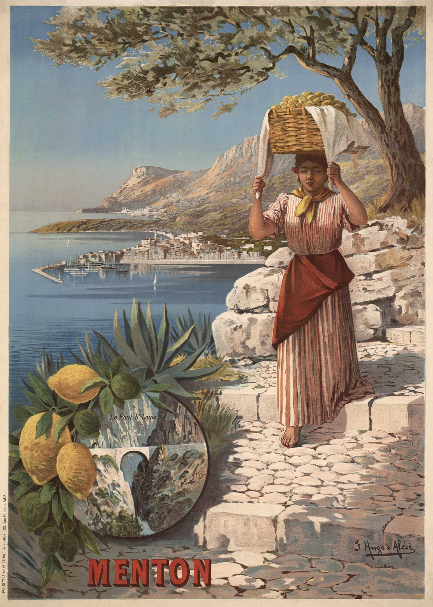Menton Plakat - Retro Kunstværk til Dit Hjem