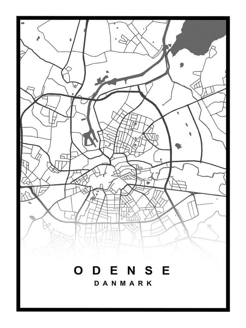 Odense Plakat – Smuk udsigt over Odense byliv