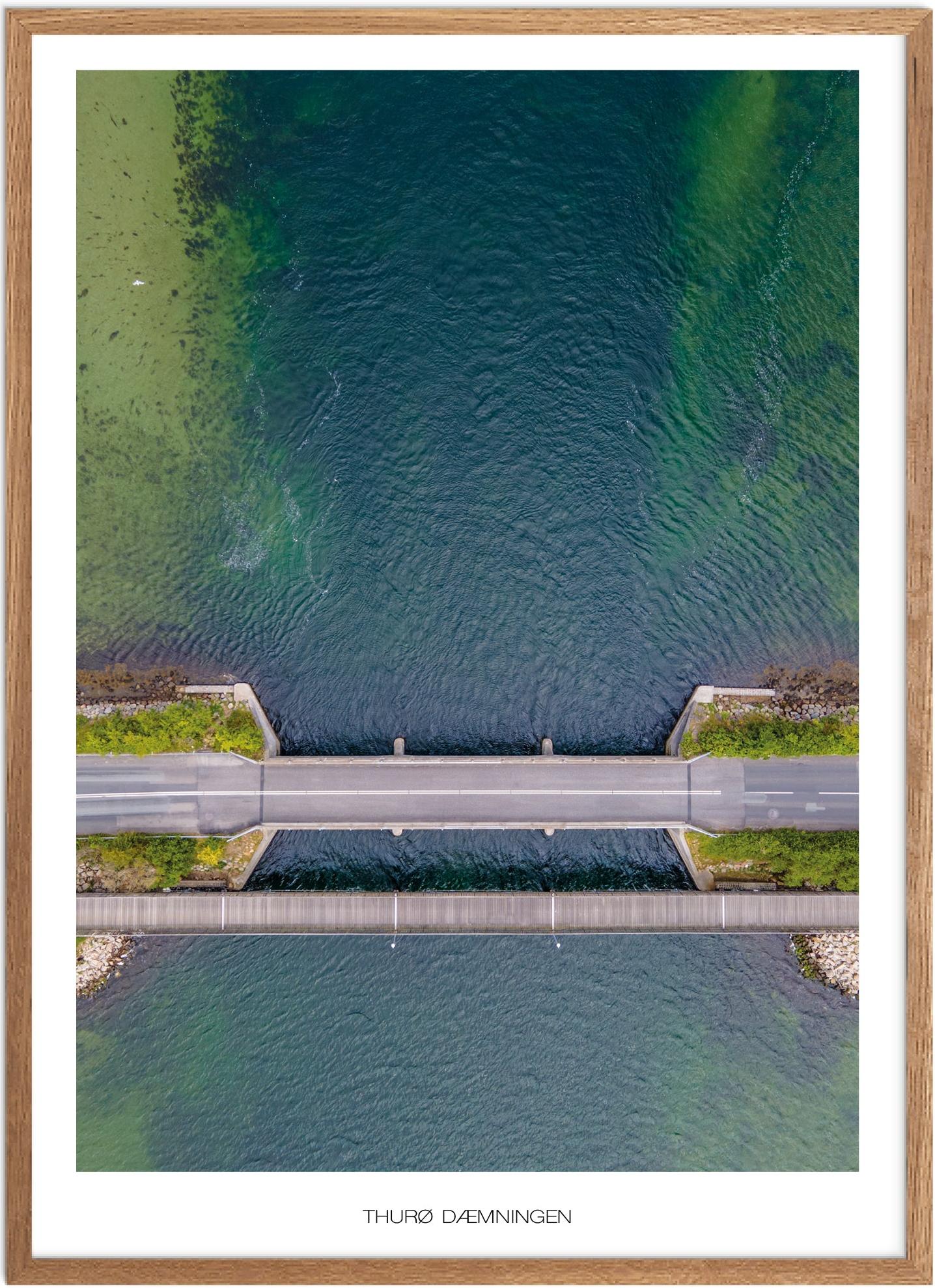 Plakat Thurø Dæmningen Naturplakat Plakater Fyn Plakat Plakatsnedkeren Drone-plakater