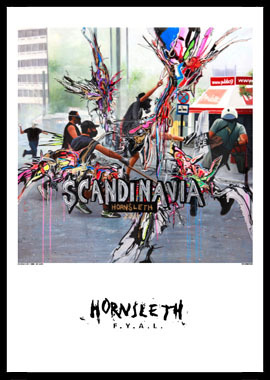 Skandinavisk Kunsttryk af Hornsleth - 50x70 cm Kunstværk