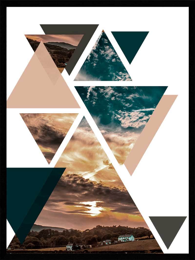 Smuk Solnedgang Natur Plakat fra Postersbyus