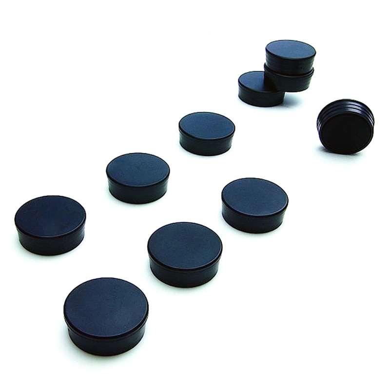 Stærke Sorte Magneter 10 mm – 10 Stk Til Organisering
