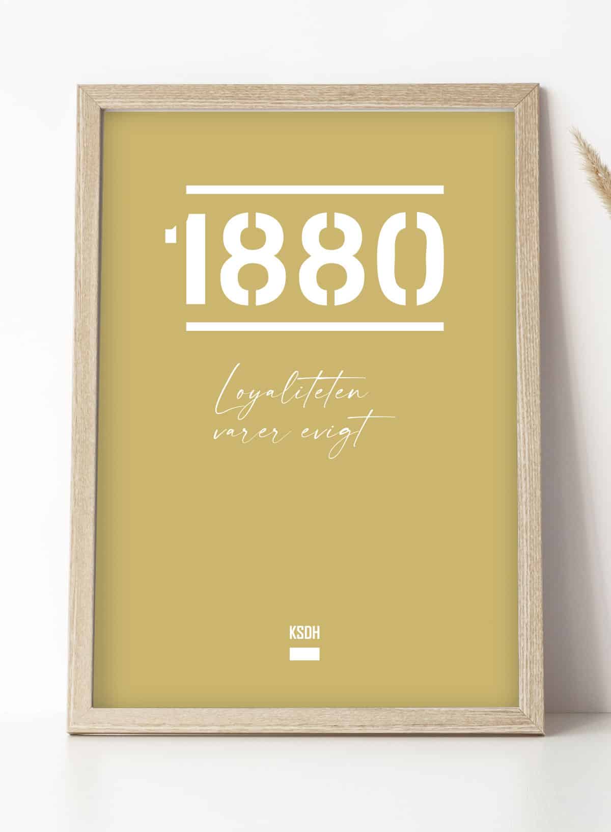 AGF Plakat 1880 – Fodboldfans' Loyalitet A4 til Kr 199