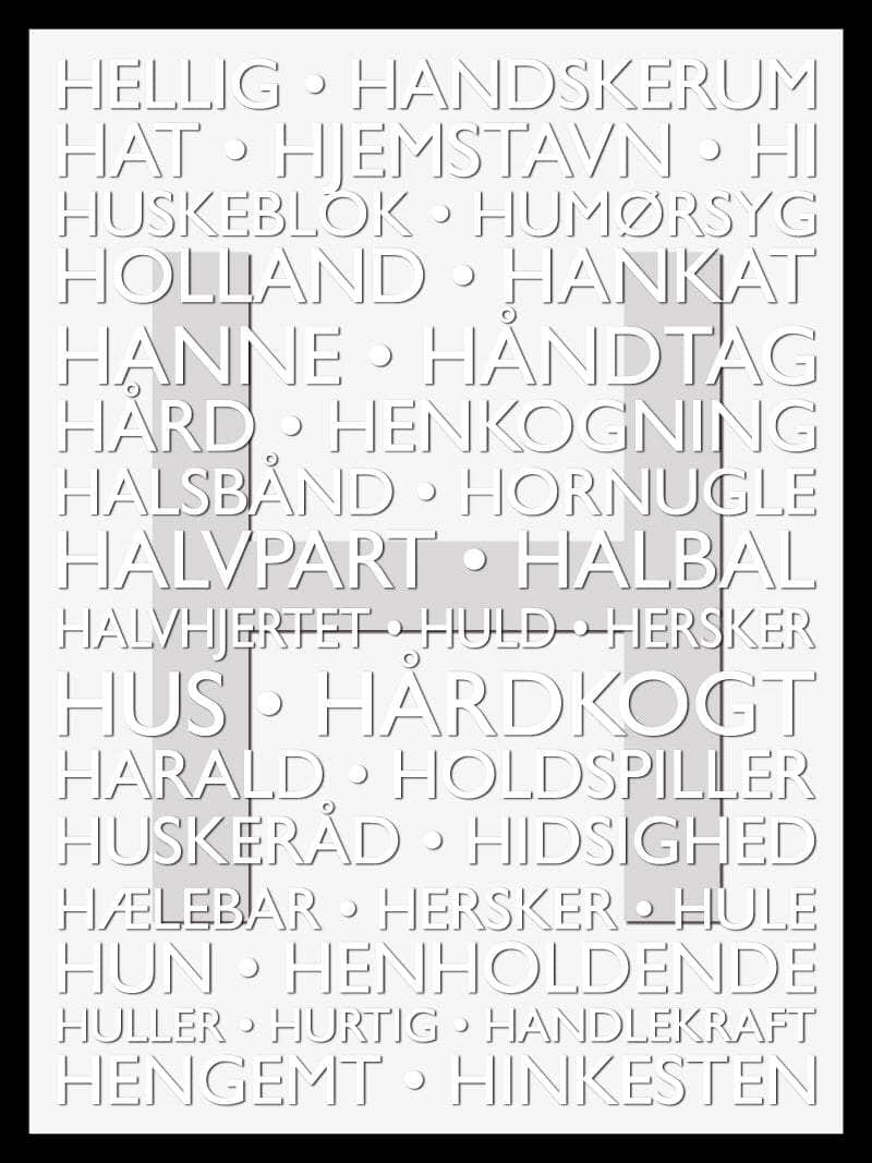 Sød Alfabet Plakat til Børneværelset fra Postersbyus