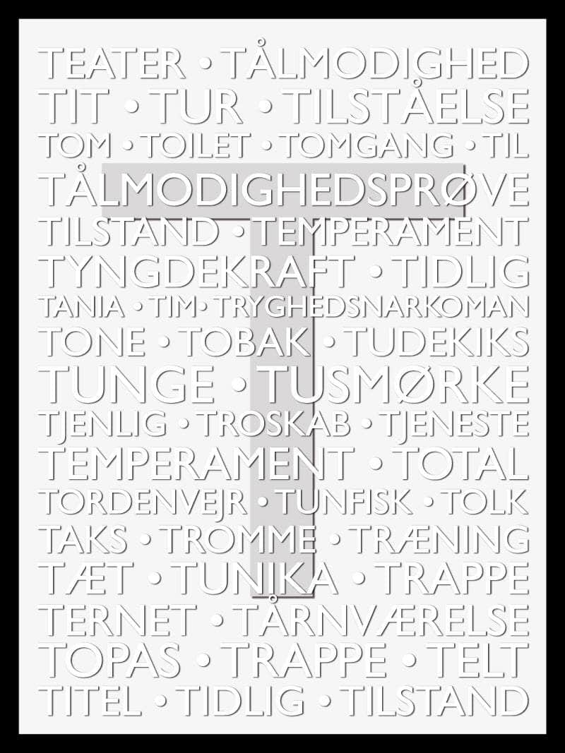 Farverig Alfabet Plakat til Børneværelset - Unik Illustration