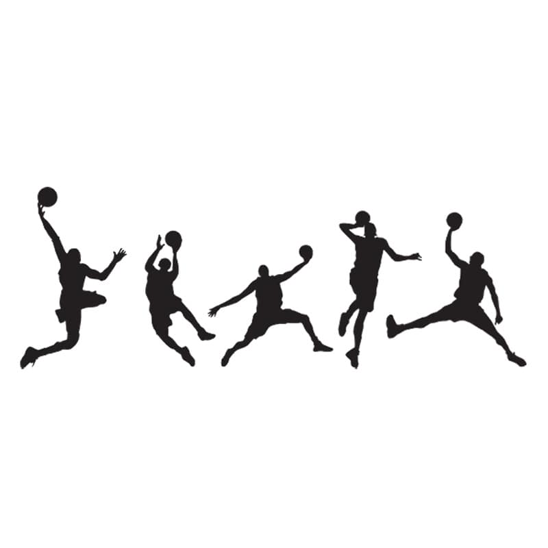 Basketball Vægklistermærke – Slam Dunk Dekoration