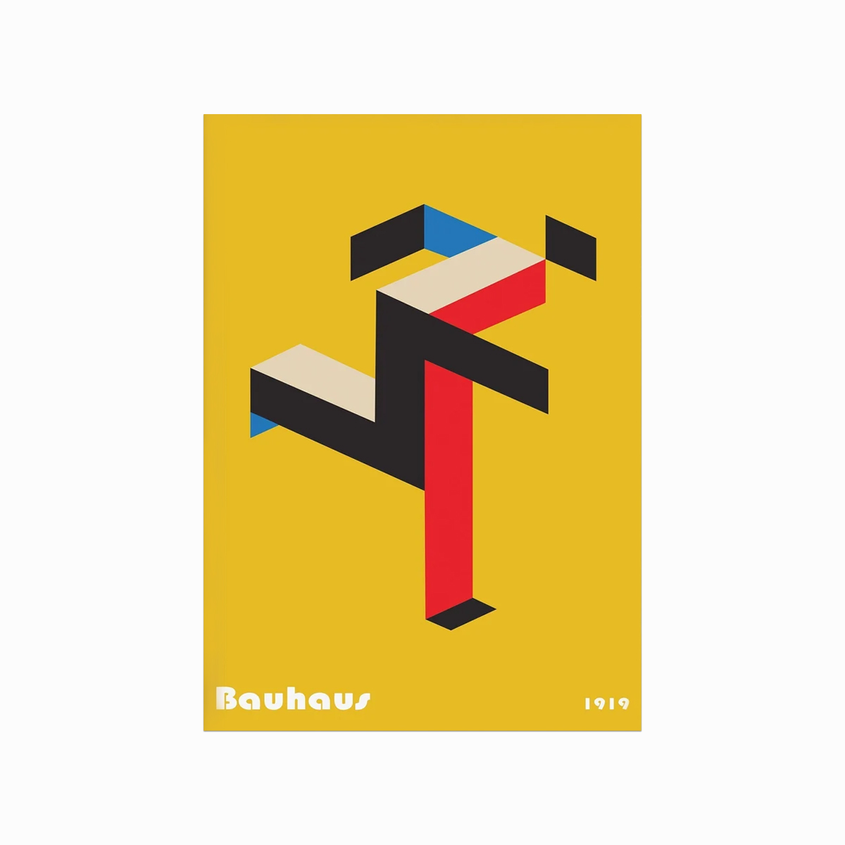 Bauhaus Plakat – Running Man til moderne hjemindretning