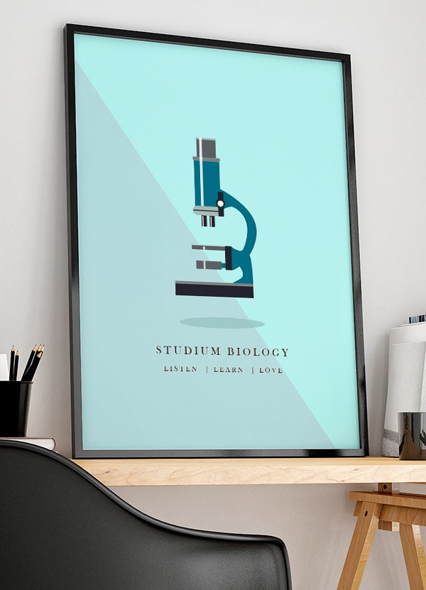 Biologistuderende Plakat – Fejr Dine Studier A4 199 kr.
