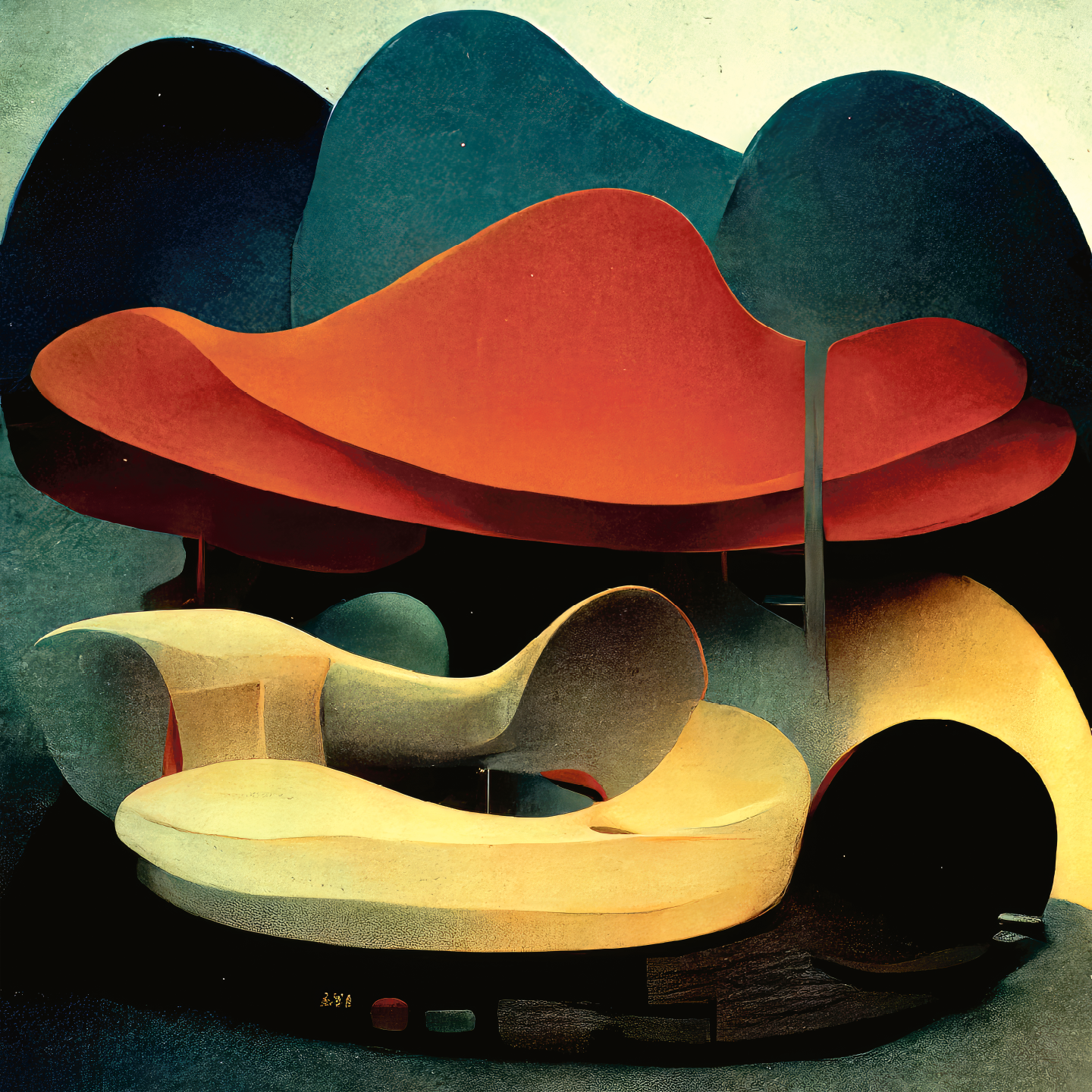 Cloud Lounge Kunsttryk fra Yoma.emptylands - Unik Dekoration