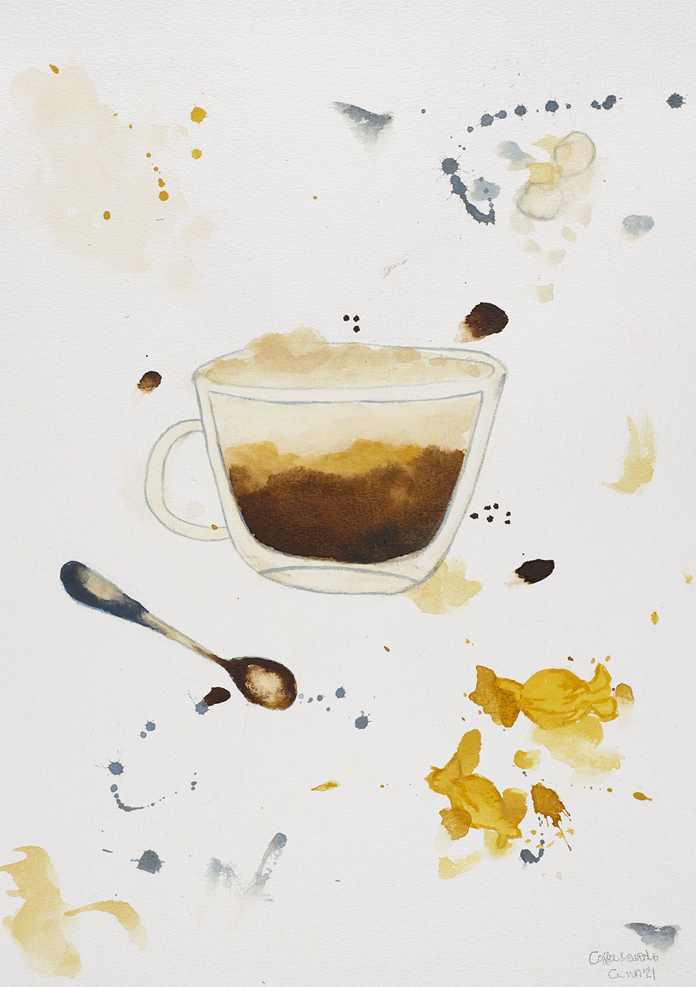 Kaffekunst og Sødme - Unik Vægdekoration til Hjemmet