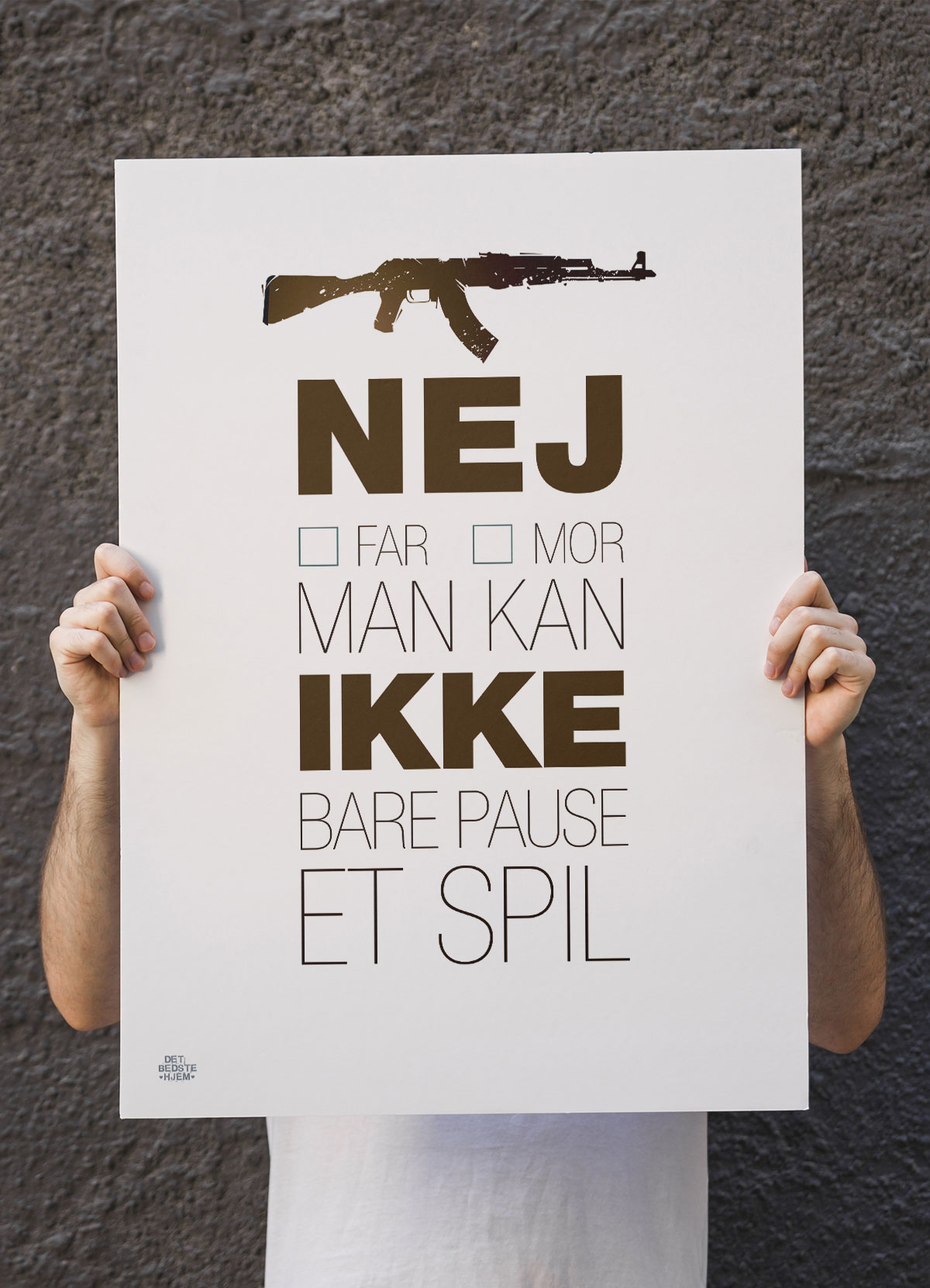 CSGO Plakat – Nej Til Pause – Vægkunst til Gamere A4