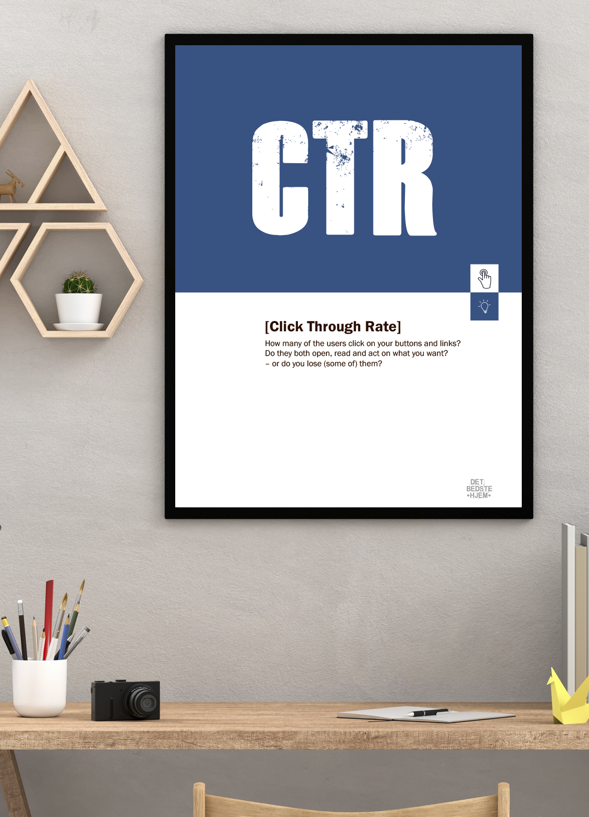 CTR Marketingplakat A4 – Forstå Klikrate til 199 kr.