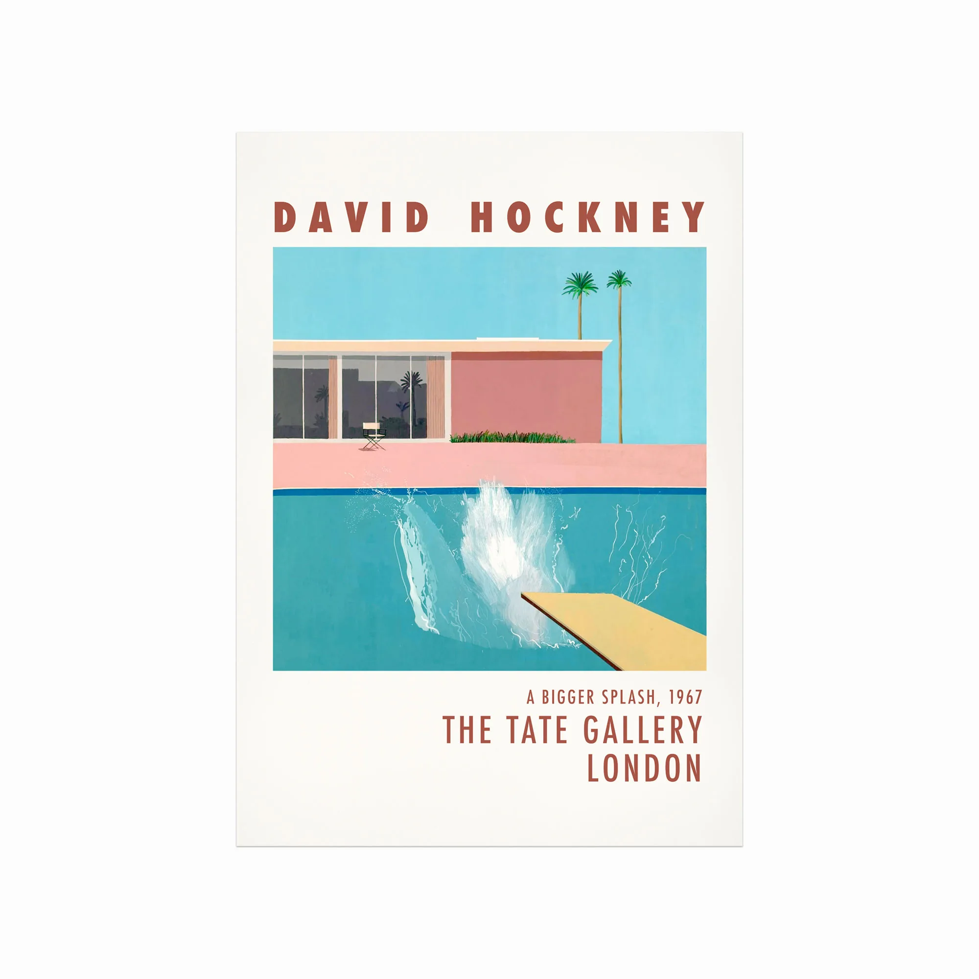 David Hockney Plakat – A Bigger Splash til Kunstelskere