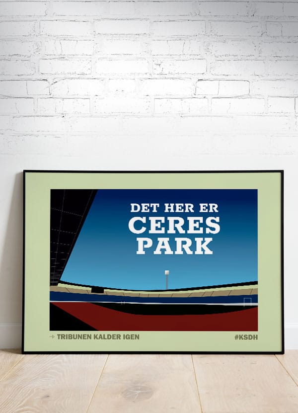 Ceres Park Plakat – Vandret A4 til Fodboldfans på tilbud!