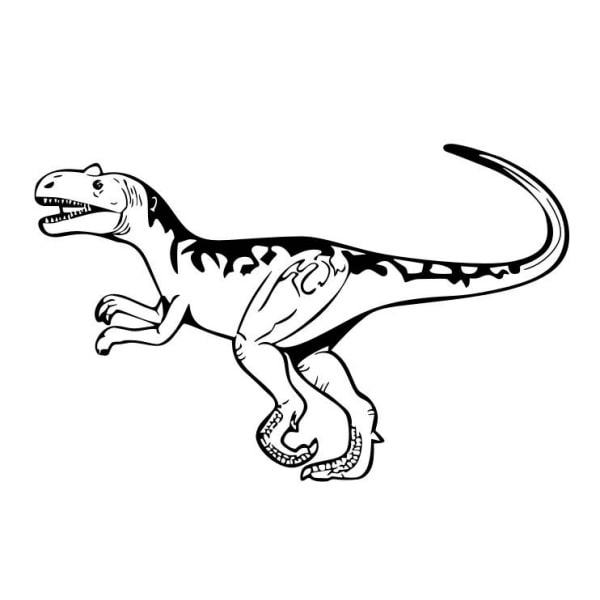 Velociraptor Væggklistermærker til Børneværelset - Deko!