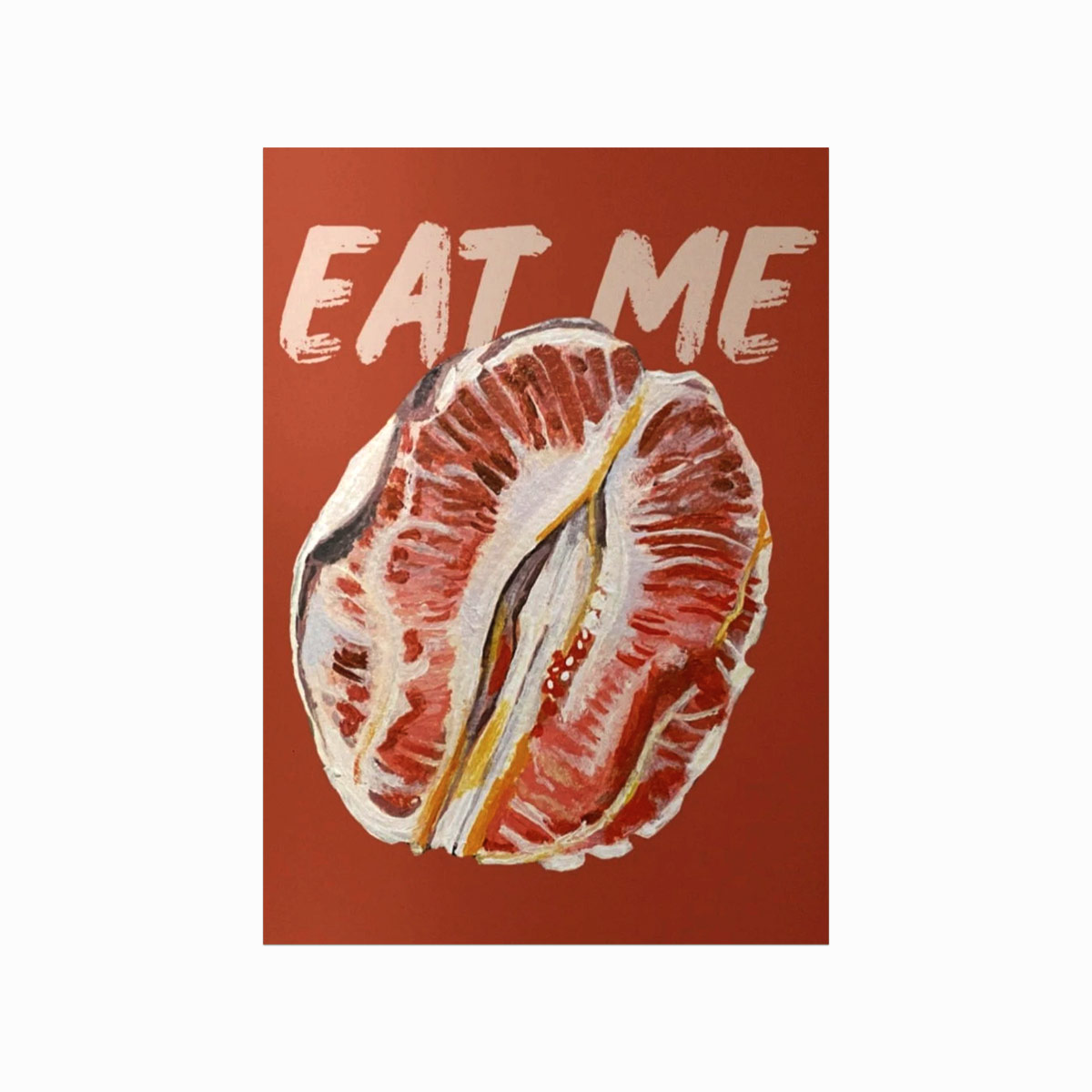 Erotisk Plakat: Eat Me – Unik Kunst til Dit Hjem