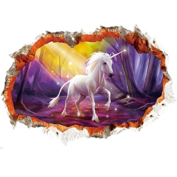 Magisk Enhjørning Wallsticker til Fantasifulde Værelser!