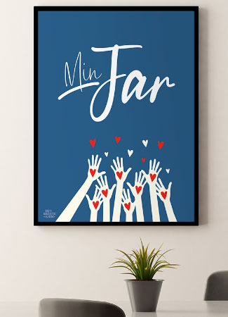Fars Dag Plakat – Hjertehænder til kun 199 kr!