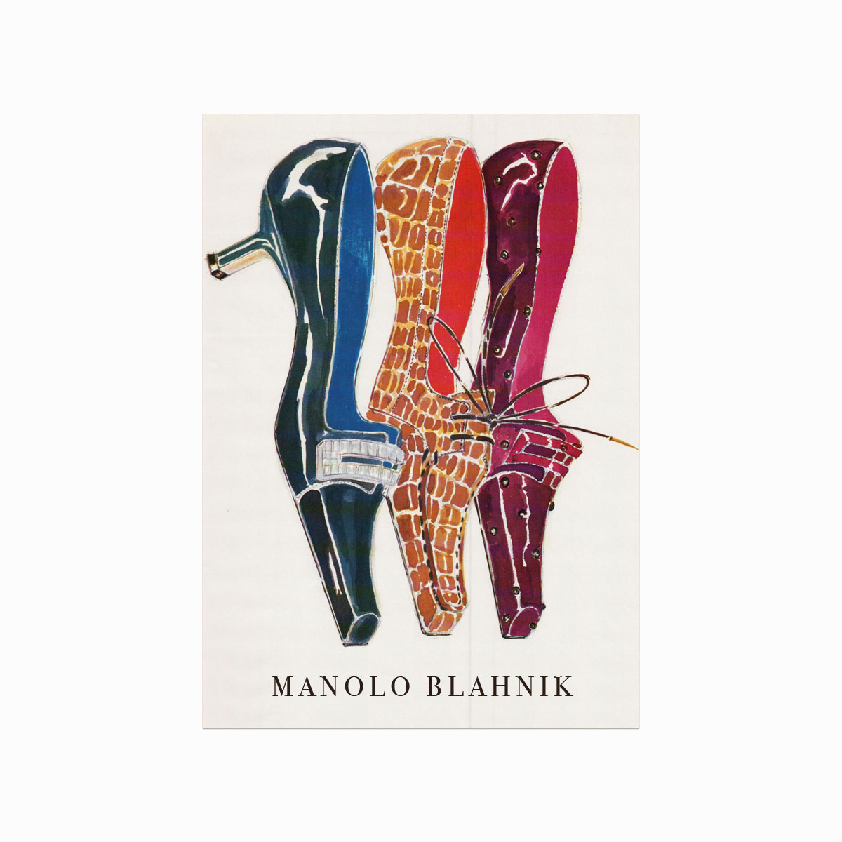 Modeplakat - Manolo Blahnik Design til Dit Hjem