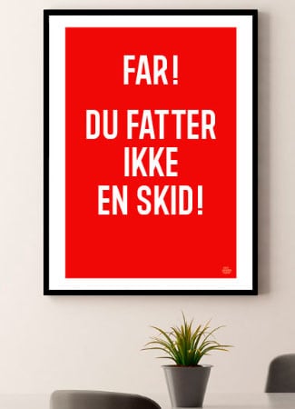 Sjov Plakat til Far – Gave til Teenagerens Udfordringer!