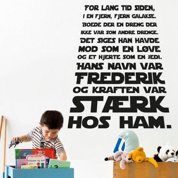 Unik Star Wars Vægklistermærke til Børneværelset - Fantastisk!