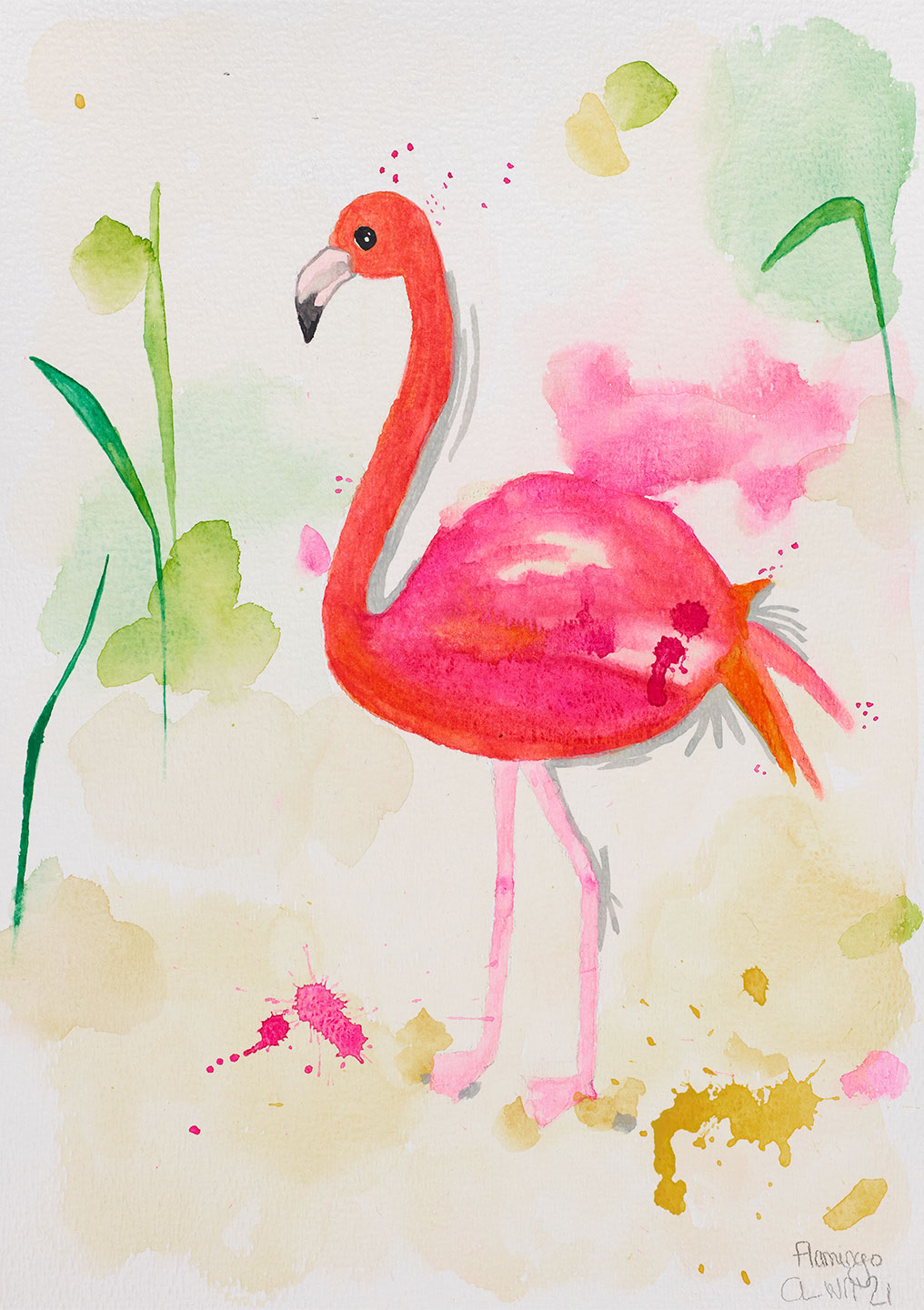 Flamingo Kunsttryk - Unikt Værk til Dit Hjem