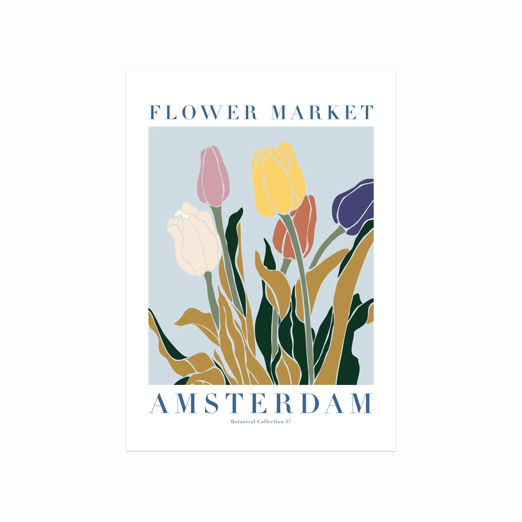 Blomsterplakat fra Amsterdam - Naturlig skønhed til hjemmet
