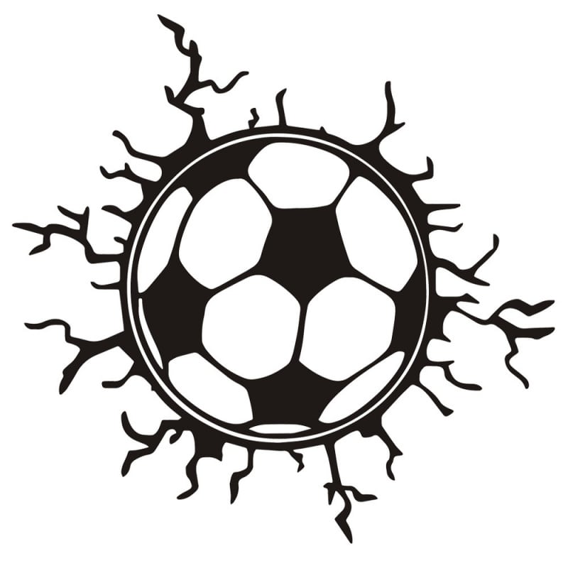 Fodbold Wallsticker – Imponerende Vægdekoration Tilbud!