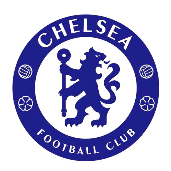 Chelsea Fodbold Wallsticker - Blå Logo til Væggen