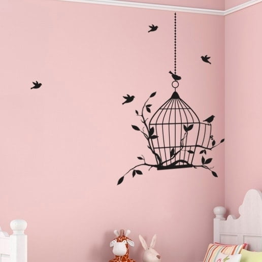 Fuglebur Vægdækning – Charmerende Wallsticker til Hjemmet