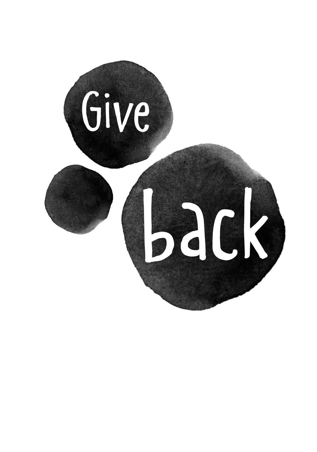 Unikt Give Back Kunstværk fra Ten Valleys - Grafisk Dekoration