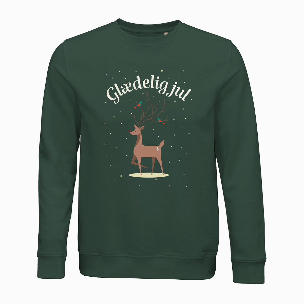 Glædelig Jul Rensdyr Unisex Jule Sweatshirt - Must-Have!