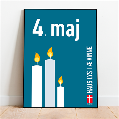 Haus Lys Plakat – Hyldest til Danmarks Frihed 1945