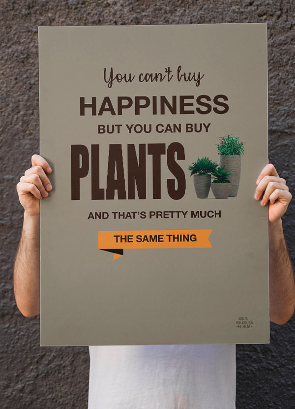 Inspirerende Haveplakat - Glæde til Dit Hjem